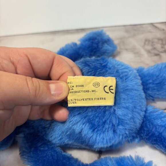 Grover Vintage Applause Plush Muppets 1993 Blue Monster Stuffed Animal - Picture 6 of 6